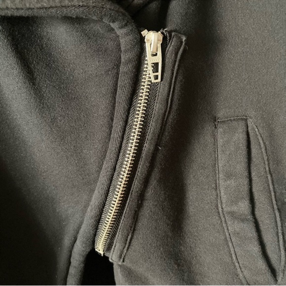 BlankNYC Sherpa Wrap Asymmetrical Zip Sweatshirt Size S - Picture 7 of 12